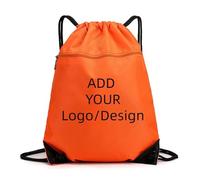 Personnalisé Cordon De Serrage Sac À Dos Sports Sac À Dos Fermeture Éclair Pochette Extérieur Personnalisée Impression Design Entreprise Logo Sac À Dos Hommes Femmes Cadeau Color5,34 * 1 * 44cm