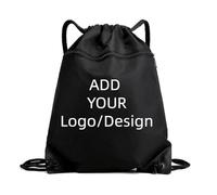 Personnalisé Cordon De Serrage Sac À Dos Sports Sac À Dos Fermeture Éclair Pochette Extérieur Personnalisée Impression Design Entreprise Logo Sac À Dos Hommes Femmes Cadeau Color1,34 * 1 * 44cm
