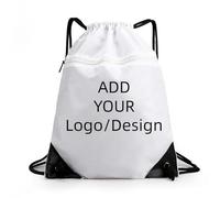 Personnalisé Cordon De Serrage Sac À Dos Sports Sac À Dos Fermeture Éclair Pochette Extérieur Personnalisée Impression Design Entreprise Logo Sac À Dos Hommes Femmes Cadeau Color8,34 * 1 * 44cm