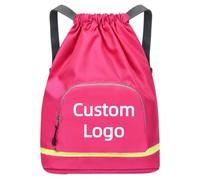 Personnalisé Cordon De Serrage Sac Sac À Bandoulière Hommes Femmes Personnalisée Logo Texte Voyage Sac À Dos Grande Capacité Fitness Sports Sac À Dos Color5,31 * 17 * 42cm