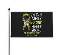 Personnalisé Drapeau Corsaire Sensibilisation À L'Endométriose Drapeaux Décoratifs Bannière Extérieure Pour Fête Jardin Extérieur 90X150Cm
