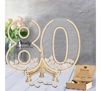 Personnalisé Du Livre D'Or Du 80 E Anniversaire Texte De Nom Personnalisé Livre De Connexion Créatif Pour Les Invités D'Anniversaire Fête D'Anniversaire (style 15)