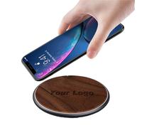 Personnalisé en Bois Sculpté Chargeur Induction sans Fil,15W Wireless Chargeur Magnétique Station de Charge pour Android iOS, USB Type C