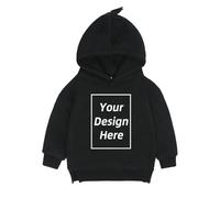 Personnalisé Garçons Filles Sweatshirt sur Mesure Enfants Bébé Décontracté Manches Longues Sweat À Capuche DIY Texte Logo Image Impression Avant/arrière Polaire Dessus Color8,160