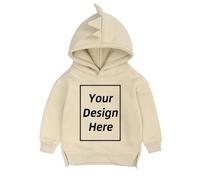 Personnalisé Garçons Filles Sweatshirt sur Mesure Enfants Bébé Décontracté Manches Longues Sweat À Capuche DIY Texte Logo Image Impression Avant/arrière Polaire Dessus Color7,140