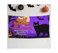 Personnalisé Halloween bannière personnalisée, 71 pouces x 35 pouces bannière polyester tissu cour logo