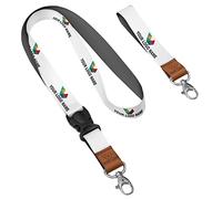 Personnalisé Lanière Cordon à votre Texte Cordon Cordon promotionnel pour badge imprimé Lanyard courroie de cou Strap Leather Logo [098]