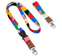 Personnalisé Lanière Cordon à votre Texte Cordon Cordon promotionnel pour badge imprimé Lanyard courroie de cou Strap Geometry [098]