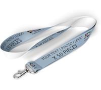 Personnalisé Lanière Cordon SET 50 pièces à votre Texte ou votre Logo Cordon Taille Unique Cordon promotionnel imprimé Lanyard courroie de cou Strap [098]