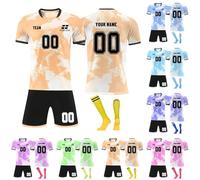 Personnalisé Maillot de Foot,Concevez Votre Propre nom de Maillot de Pied,numéros,Logo,25/26 Saison Nouveau Maillot de Football vêterments pourgarçons Adultes Costume (Style 10)