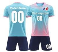 Personnalisé Maillot Foot Enfant T-Shirt et Short - Logo, Nom, Numéro - Pas Cher