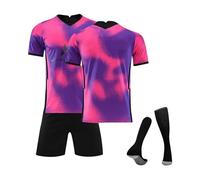 Personnalisé Maillots de Foot avec Nom Numéro de L'équipe Maillot de Foot Personnalisé Ensemble pour Enfant et Adultes Vêtements Sport Tee Shirt Short avec Chaussette Set