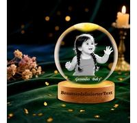 Personnalisé Neige Boule à Neige avec Photos Texte Cadre Photo Boule de Cristal de Noël pour Hommes Femmes Noël Cadeaux (Boule de Neige 1)