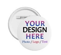 Personnalisé Photo Texte Logo Pinback Bouton Rond Badges Boutons Personnalisée Pins Kit Cadeau De Fête anniversaire