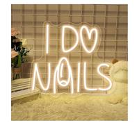 Personnalisé pour enseignes lumineuses Enseigne lumineuse Je fais des ongles - Décoration murale pour chambre à coucher Entreprise(G)