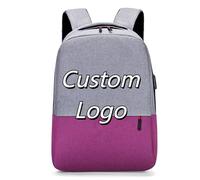 Personnalisé Sac À Bandoulière Hommes Femmes Personnalisée Logo Texte Grande Capacité Sac À Dos Étudiants Sac D'école Casual Voyage Sac À Dos Color4,30 * 14 * 43CM