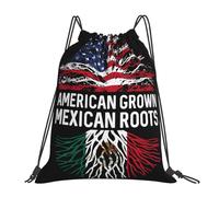 Personnalisé Sac de Voyage American Grown Mexican Roots Drapeau Mexicain Arbre Sac Multifonctionnel Sac réutilisable 36x42cm pour Voyages légers,Salle de Gym,Camping
