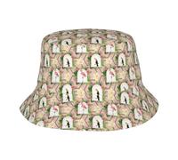 Personnalisé Seau Chapeau,Imprimé Flamant Roses Et Toucan Été Bouchon De Seau Anti-UV Chapeaux De Visière pour Adultes Golf Hommes