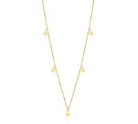 Personnalisé, Simple Et À La Mode En Acier Inoxydable 18K Or Étoile Pentagramme Pendentif Collier Clavicule Chaîne
