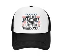 Personnalisé Sommes-Nous Encore Grands Parce Que Je me Sens Juste gêné Chapeau de Camionneur pour Hommes Femmes Casquette de Baseball Unisexe réglable Chapeau de Papa en Plein air