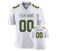 Personnalisé Sport Maillot de Football Américain Personnalisable avec Logo Prénom Homme Femme Enfant T-Shirts Manches Courtes à Séchage Rapide, S-7XL