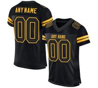 Personnalisé Sport Maillot de Football Américain pour Hommes Femmes Jeunes Préscolaires Personnalisable avec Logo Nom et Numéro de l'équipe T-Shirts Manches Courtes à Séchage Rapide