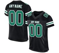 Personnalisé Sport Maillot de Football Américain pour Hommes Femmes Jeunes Préscolaires Personnalisable avec Logo Nom et Numéro de l'équipe T-Shirts Manches Courtes à Séchage Rapide