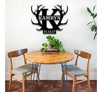 Personnalisé tout nom de famille signe signe de famille en métal pour une utilisation en extérieur signe de maison personnalisé monogramme jardin bois porte d'entrée signe est année établie