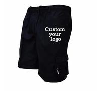 personnalisé Votre Logo Shorts décontractés pour Hommes Multi-Poches Loose Work Summer Fashion Outdoor Shorts Color2,S