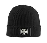 Personnalisé West Coast Iron Cross Choppers Skullies Beanies Caps Hip Hop Hiver Chaud Femmes Hommes Tricot Chapeau Unisexe Adulte Bonnet Chapeaux Cadeau de Noël Personnalisé pour Petit Ami