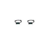 Personnalisée avec Photo Pendentif Hoop Tempérament D'oreilles Mini Japonais D'oreilles Femme Plaquée Dangle Chaîne (Silver, One Size)