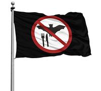 Personnalisée Bannière Double Couture Bannière Extérieure Ne Mangez Pas De Chauves-Souris 90X150Cm Drapeaux De Pirate Pour Intérieur Événements Bar