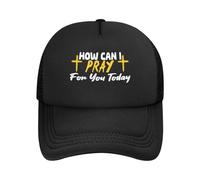 personnalisée Casquette de Baseball Comment Puis-Je Prier pour Vous Aujourd'hui Chapeau de Golf Anti UV Casquette Baseball pour Sport activités Tennis