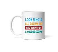 personnalisée Coffee Mugs Regardez qui est tout grand et prêt pour une coloscopie médecin infirmière Tasse Humour tasses en porcelaine pour décorer Maman 330ml