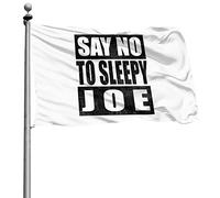 Personnalisée Drapeau De Jardin Renforcé Bannière Extérieure Dites Non À Sleepy Joe 90X150Cm Bruant Pour Anniversaire Bar Intérieur