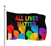 Personnalisée Drapeau De Vacances Toutes Les Vies Comptent Drapeaux Renforcé Bannière Extérieure Pour Événements Balcon Intérieur 90X150Cm