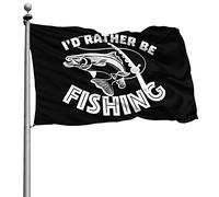 Personnalisée Drapeaux De Pirate Couleurs Vives Bannière Extérieure Je Préférerais Pêcher 90X150Cm Drapeaux Pour Bar Fête Extérieur