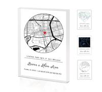 Personnalisée Individuel Acrylique Cristal Clair Bloc Plaque 10x15x2.5cm | Tout commencé, premier rendez-vous, cadeau pour elle,cadeau pour couple,cadeaux pour anniversaire votre femme votre mari