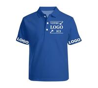 Personnalisée Polo Manches Courtes avec Photo Texte Logo Golf Tee Personnalisable Polos Homme et Femme Vêtements De Bricolage Chemise De Travail Cadeaux Personnalisé