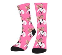 Personnalisées Chaussettes Avec Photo Et Texte, Chaussette Personnalisé Photo,Cadeaux personnalisés pour hommes femmes,Saint-Valentin Chaussettes amusantes,Cadeaux de mariage pour les mariés