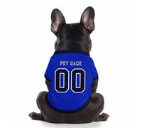 Personnalisées Football T-Shirts avec Nom Numéro Logo pour Chien ou Chat - Respirant Séchage Rapide Extensible Vêtements pour Animaux,3-30KG