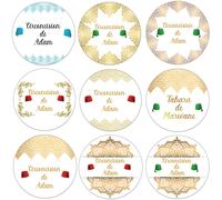 Personnaliser la circoncision Mabrouk Tahara étiquettes sac boîte-cadeau étiquettes de bonbons auto-adhésif nom personnalisé autocollants D