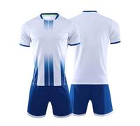 Personnaliser Maillot de Foot Enfant et Homme avec Nom Numéro Logo de L'équipe Ensemble Football Homme Garçon Vêtement Sport Tshirt, Shorts et Chaussette Set 5 Large