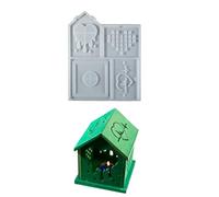 Personnaliser moule de maison époxy formes élégantes porte-clés ensemble de lettres en silicone robuste pour accessoires de mode