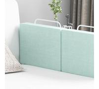 Personnalisez ce dont vous avez besoin - Barrière de lit réglable (50/60 cm, 28 cm de haut) - Réglage de la hauteur à 5 niveaux (40-60 mm), acier épais et coton perlé EPE | Installation facile pour