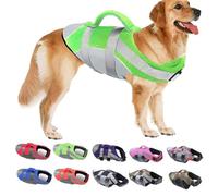 Personnalisez ce dont vous avez besoin - Gilet de sauvetage Ripstop avec poignée de sauvetage et bandes réfléchissantes pour chiens de petite, moyenne et grande taille - Idéal pour la piscine, la