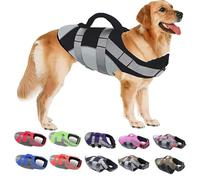 Personnalisez ce dont vous avez besoin - Gilet de sauvetage Ripstop avec poignée de sauvetage et bandes réfléchissantes pour chiens de petite, moyenne et grande taille - Idéal pour la piscine, la