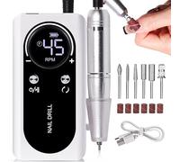 Personnalisez ce dont vous avez besoin : lime à ongles électrique portable - Perceuse à ongles rechargeable 45 000 tr/min pour enlever l'acrylique et le gel, lime électrique sans fil avec kit