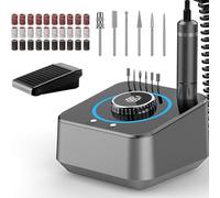 Personnalisez ce dont vous avez besoin - Perceuse à ongles électrique professionnelle - Perceuse à ongles 40 000 tr/min avec 6 embouts et 30 bandes de ponçage pour manucure et pédicure, faible bruit