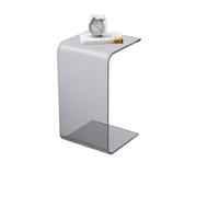 Personnalisez ce dont vous avez besoin : table d'appoint en forme de C, table d'appoint de canapé en acrylique, design moderne, décoration d'intérieur, table d'appoint pour salon (orange, hauteur : 65